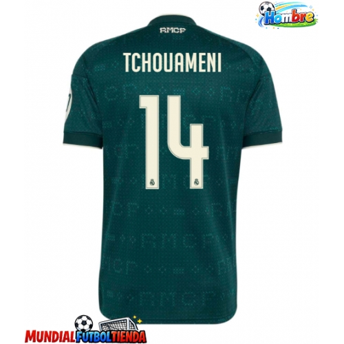 Camiseta Real Madrid Aurelien Tchouameni #14 Segunda Equipación Replica 2026-27 mangas cortas